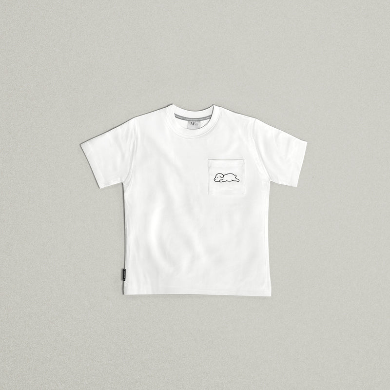 MO x Noritake "Lazy Doggo" Kids Tee (White)